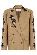 Load image into Gallery viewer, Double-breasted jacket with embroidery
