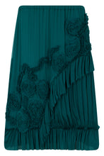 Load image into Gallery viewer, Midi pleated skirt with applications
