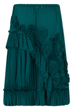 Load image into Gallery viewer, Midi pleated skirt with applications
