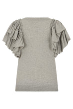 Load image into Gallery viewer, Cotton T-shirt with ruffles
