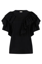 Load image into Gallery viewer, Cotton shirt with ruffle
