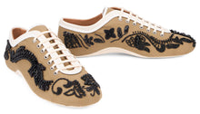 Load image into Gallery viewer, Embroidered low-top ballerina sneakers
