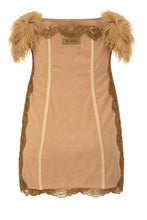 Load image into Gallery viewer, Mini dress with feathers
