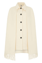 Load image into Gallery viewer, Coat with cape made of wool
