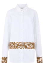 Load image into Gallery viewer, Shirt with floral embroidery

