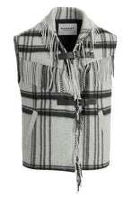 Load image into Gallery viewer, Wool blend gilet with fringes
