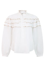 Load image into Gallery viewer, Blouse with frills
