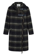 Load image into Gallery viewer, Plaid coat in wool blend

