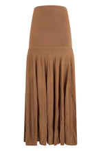 Load image into Gallery viewer, Long skirt in mixed silk and wool
