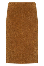Load image into Gallery viewer, Crocodile effect leather skirt
