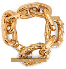 Load image into Gallery viewer, Bracelet XL Link with rhinestones
