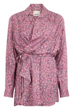 Load image into Gallery viewer, Floral blouse in viscose and silk
