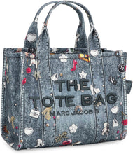 Load image into Gallery viewer, The canvas bag trompe l'oeil with trinket
