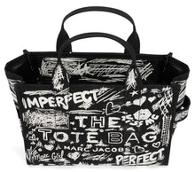 Load image into Gallery viewer, Medium tote bag Punk Scribble Canvas
