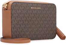 Load image into Gallery viewer, Jet Set media Coated fabric shoulder bag
