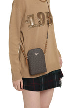Load image into Gallery viewer, Jet Set Charm Coated canvas phone holder bag
