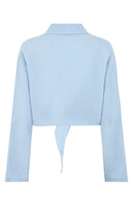 Load image into Gallery viewer, Linen crop shirt
