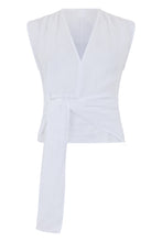 Load image into Gallery viewer, White blouse with knot
