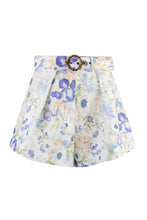 Load image into Gallery viewer, Natura printed linen shorts
