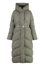 Load image into Gallery viewer, Marlow long hooded down jacket
