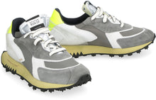 Load image into Gallery viewer, Olaf leather and fabric low-top sneakers
