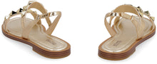 Load image into Gallery viewer, Wren metallic leather flat slippers
