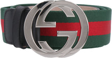 Load image into Gallery viewer, Web belt with double G buckle
