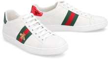 Load image into Gallery viewer, Web and embroidered bee leather sneakers
