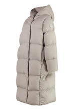 Load image into Gallery viewer, Rhoda long hooded down jacket

