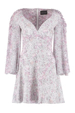 Load image into Gallery viewer, Printed silk mini dress
