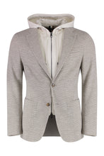 Load image into Gallery viewer, Single-breasted jersey jacket
