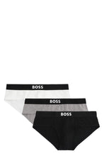 Load image into Gallery viewer, Set of three cotton briefs with logoed elastic band

