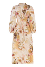 Load image into Gallery viewer, Ascension Plunge Printed linen dress
