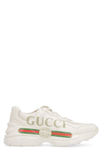 Load image into Gallery viewer, Rhyton leather sneakers with logo print
