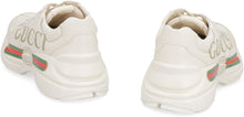 Load image into Gallery viewer, Rhyton leather sneakers with logo print
