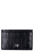Load image into Gallery viewer, Croco-print leather card holder
