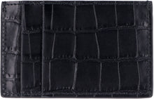 Load image into Gallery viewer, Croco-print leather card holder
