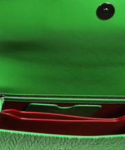 Load image into Gallery viewer, Jewelled Satchel embossed leather bag
