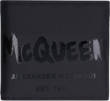Load image into Gallery viewer, Leather flap-over wallet
