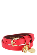 Load image into Gallery viewer, Skull charm leather double-wrap bracelet
