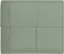 Load image into Gallery viewer, Cassette Bi-Fold leather flap-over wallet
