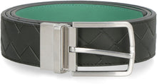 Load image into Gallery viewer, Leather belt with metal buckle
