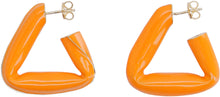Load image into Gallery viewer, Fold silver earrings
