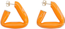 Load image into Gallery viewer, Fold silver earrings
