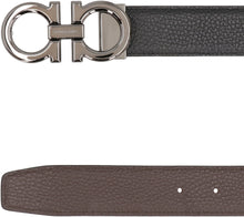 Load image into Gallery viewer, Gancini reversible leather belt

