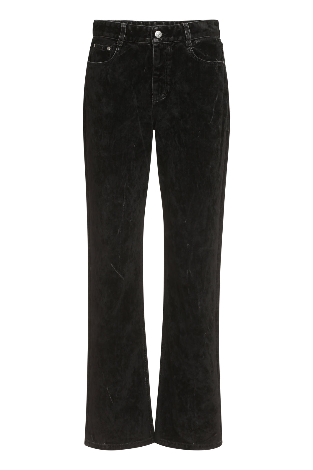 5-pocket straight-leg jeans