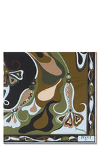 Load image into Gallery viewer, Silk scarf with orchid print
