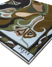 Load image into Gallery viewer, Silk scarf with orchid print

