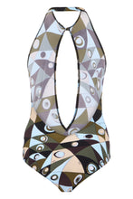 Load image into Gallery viewer, One-piece swimsuit with eye print
