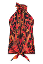Load image into Gallery viewer, Silk top in Manuba print
